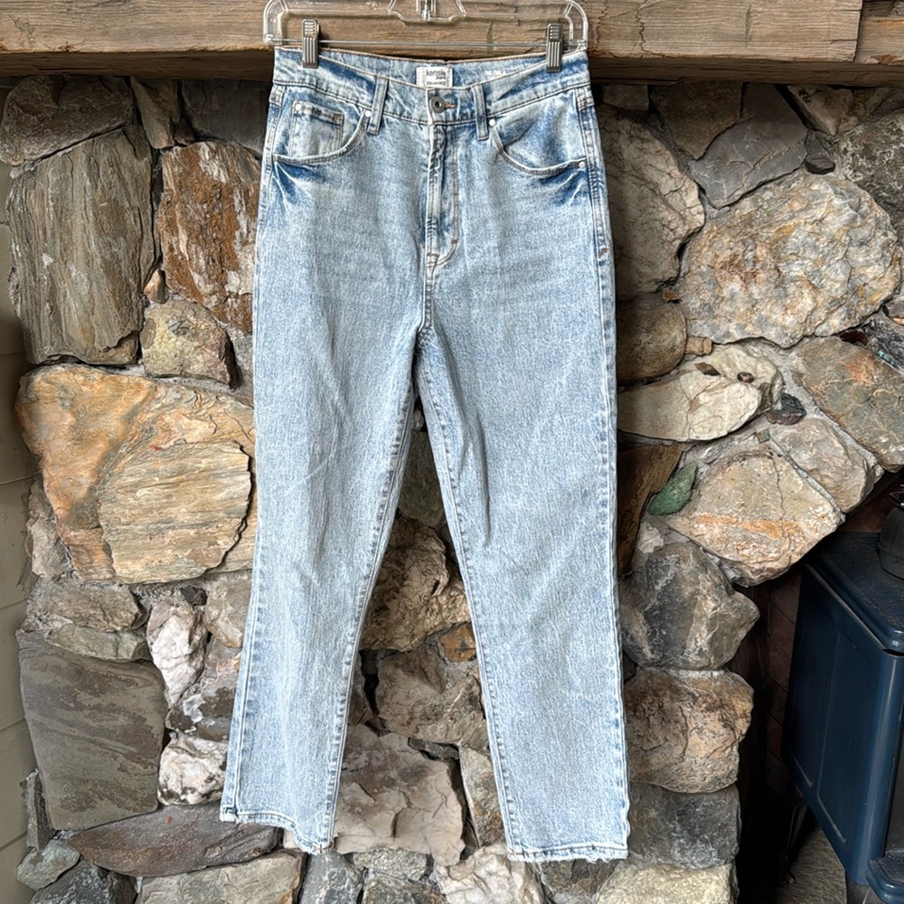 Kensie Retro Luxe Stretch Emilia High Rise Relaxed Straight Women’s size 26